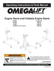 Omega Lift Equipment 31256 Manual De Piezas E Instrucciones De Funcionamiento