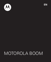 Motorola BOOM Manual Del Usuario