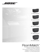 Bose RoomMatch RMS7020 Instrucciones De Instalación Y De Seguridad
