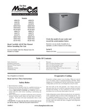 Champion cooler Master Cool AU2C7112 Manual Del Usuario