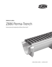 Zurn Perma-Trench Z886 Instrucciones De Instalación