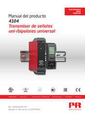 PR electronics 4104 Manual Del Producto