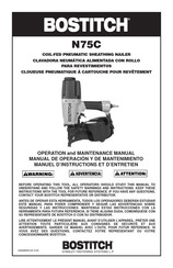 Stanley Bostitch N75C Manual De Operación Y De Mantenimiento