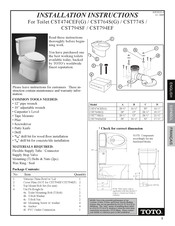 Toto CST794EF Instrucciones De Instalación