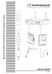 audiophony UHF410 Serie Guia Del Usuario