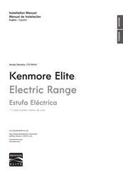 KENMORE ELITE 721.9604 Serie Manual De Instalación