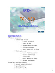 Epson FX-980 Descripción Técnica