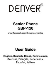 Denver Senior Phone GSP-120 Guia Del Usuario