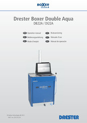 BOXER Drester Boxer Double Aqua DB22A Manual De Operación