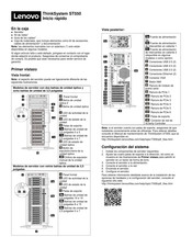 Lenovo ThinkSystem ST550 Guia De Inicio Rapido