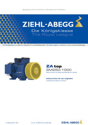 ZIEHL-ABEGG ZA top SM250.100C Instrucciones De Uso Original