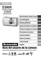 Canon DIGITAL IXUS WIRELESS Guia Del Usuario