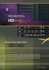 ZeeVee HDbridge 2000 Serie Guia De Inicio Rapido