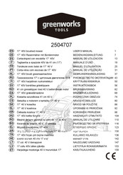 GreenWorks Tools 2504707 Manual De Utilización