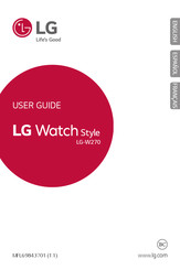 Lg Watch Style W270 Guia Del Usuario