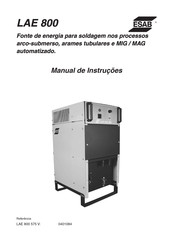 ESAB LAE 800 Manual De Instrucoes