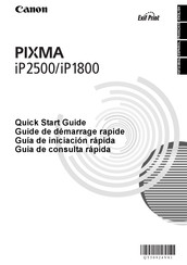 Canon PIXMA iP1800 Guía De Consulta Rápida