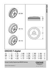 Grohe F-digital 48 113 Manual Del Usaurio