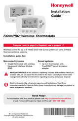 Honeywell FocusPRO TH6320 Guia De Instalacion