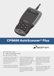 Actron AutoScanner Plus Guia De Inicio Rapido