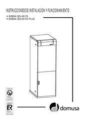 DOMUSA FD Instrucciones De Instalación Y Funcionamiento