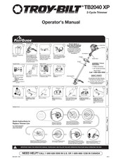 Troy-Bilt TB2040 XP Manual Del Usuario