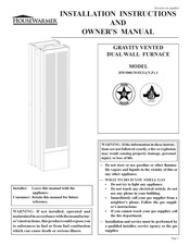 HouseWarmer HW500GW0 1N-1 Serie Instrucciones De Instalación Y Manual Del Propietario