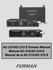 Furman AC-215 Manual Del Usaurio