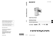 Sony HANDYCAM HDR-TG5 Guía De Operaciónes