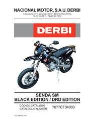 Derbi 7077CF04003 Manual Del Usaurio