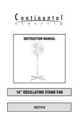 Continental Electric CE27316 Manual Del Usuario