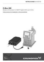 Grundfos E-Box 200 Instrucciones De Instalación Y Funcionamiento