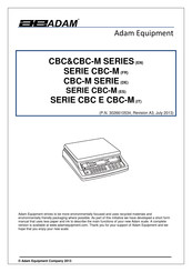 Adam Equipment CBC 8 Manual De Instrucciones