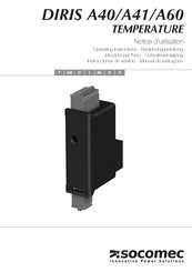 socomec DIRIS A40 Instrucciones De Servicio
