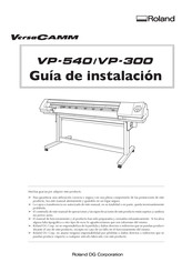 Roland VersaCamm VP-300 Guia De Instalacion