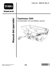 Toro Topdresser 2500 Manual Del Operador