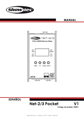 SHOWTEC Net-2/3 Pocket Manual De Instrucciones