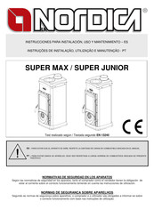 La Nordica SUPER JUNIOR Instrucciones Para Instalación, Uso Y Mantenimiento