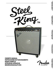 Fender Steel King Instrucciones De Funcionamiento