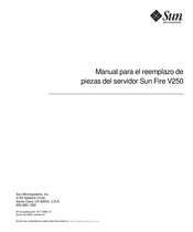 Sun Microsystems Fire V250 Manual Para El Reemplazo