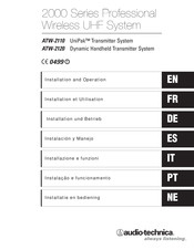 Audio-Technica ATW-2110 Instalación Y Manejo