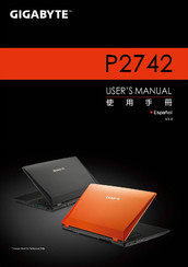 Gigabyte P2742 Manual Del Usuario