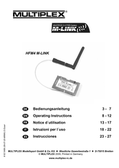 Multiplex M-LINK HFM4 Manual De Instrucciones