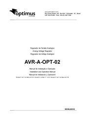 Optimus AVR-A-OPT-02 Manual De Instalación Y Operación