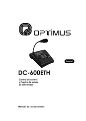 Optimus DC-600ETH Manual De Instrucciones