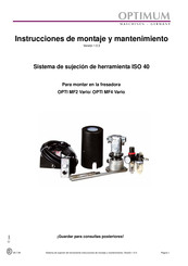 Optimum ISO 40 Instrucciones De Montaje Y Mantenimiento