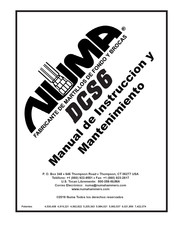 Numa DCS6 Manual De Instrucción Y Mantenimiento