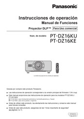 Panasonic PT-DZ16KE Instrucciones De Operación