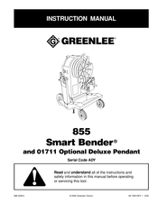 Greenlee Smart Bender 855 Manual De Instrucciones