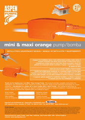 Aspen Pumps Mini Orange Manual De Instalación Y Mantenimiento